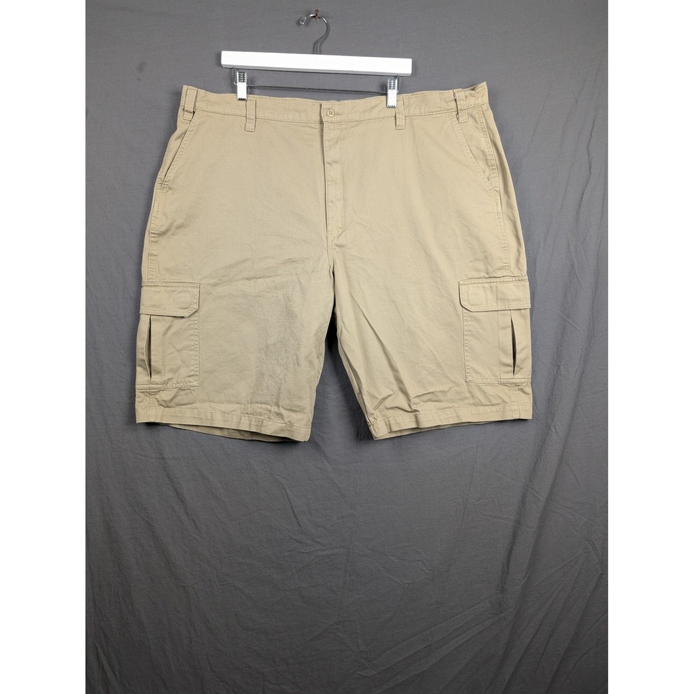 Dickies Mens Khaki Cotton Relaxed Fit Cargo Shorts Size 44